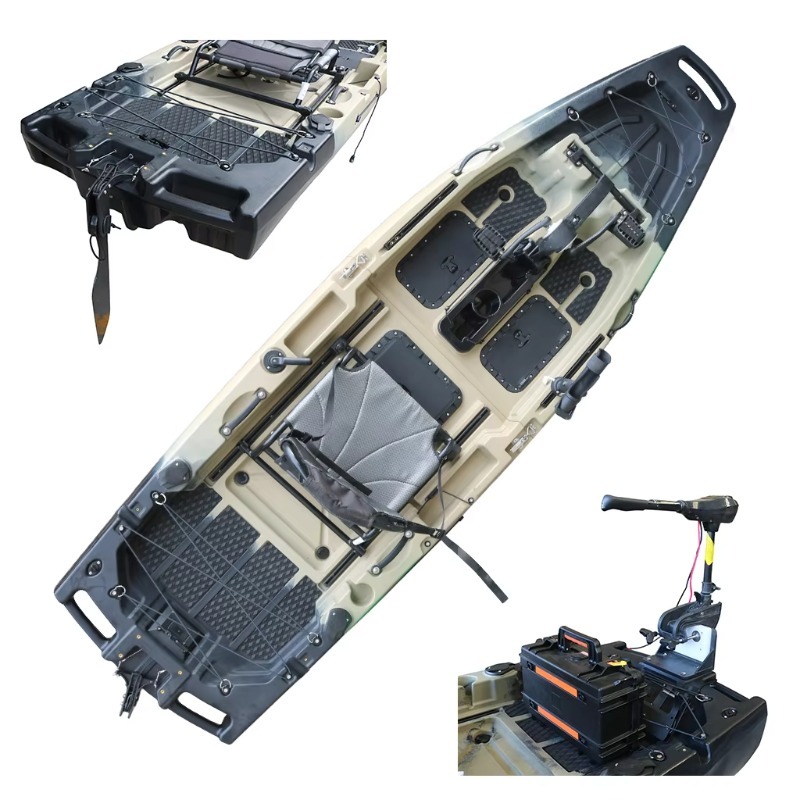 Fishing Kayak Sit In - 1인용 HDPE/PE 시트온탑 CE 인증 모터식