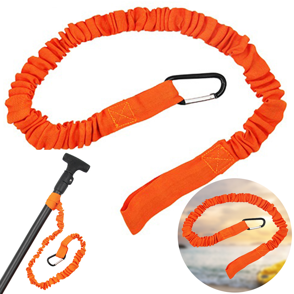 Fishing Kayak Paddle Leash - 안전 고리가 있는 탄성 카약 패들