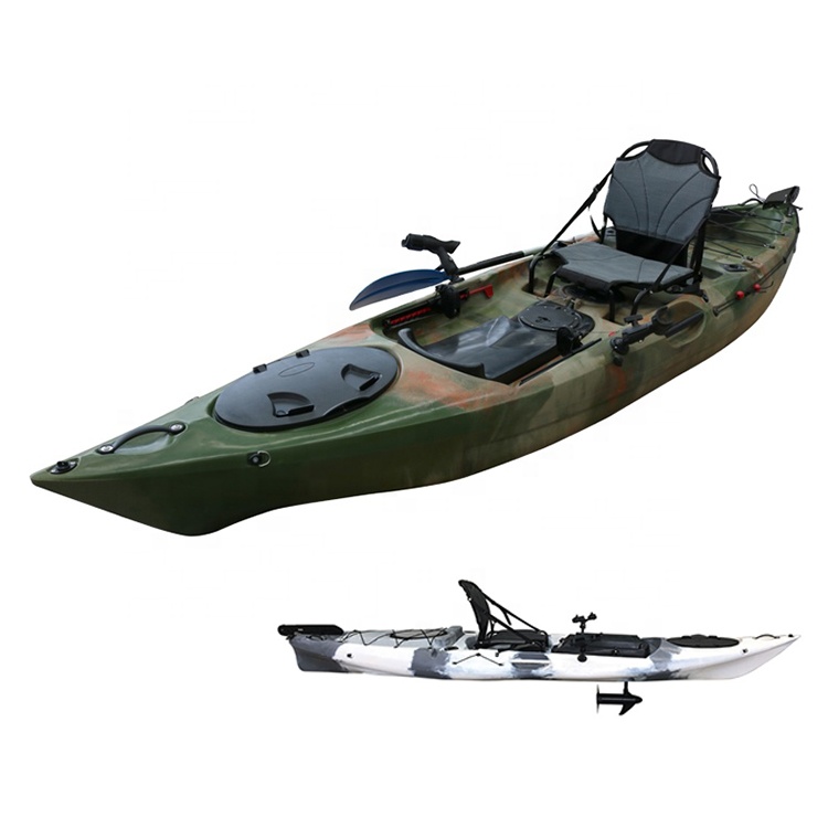 12.46' 카약은 전동 카약이 장착된 최고 낚시 모터 - Fishing Kayak Sit In 리뷰 및 가격