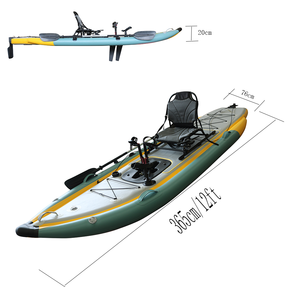 페달 추진 접이식 풍선형 PVC 싯온탑 낚시 카약 3. - Fishing Kayak Sit In 리뷰 및 가격
