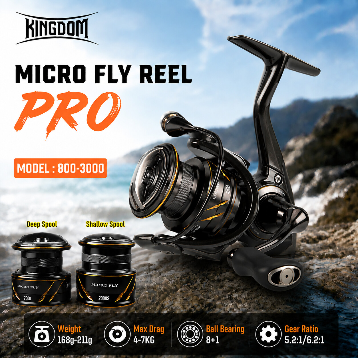 킹덤 마이크로 플라이 프로 낚시 스피닝 릴 초경량 8+ - Shimano Reel Stradic 리뷰 및 가격