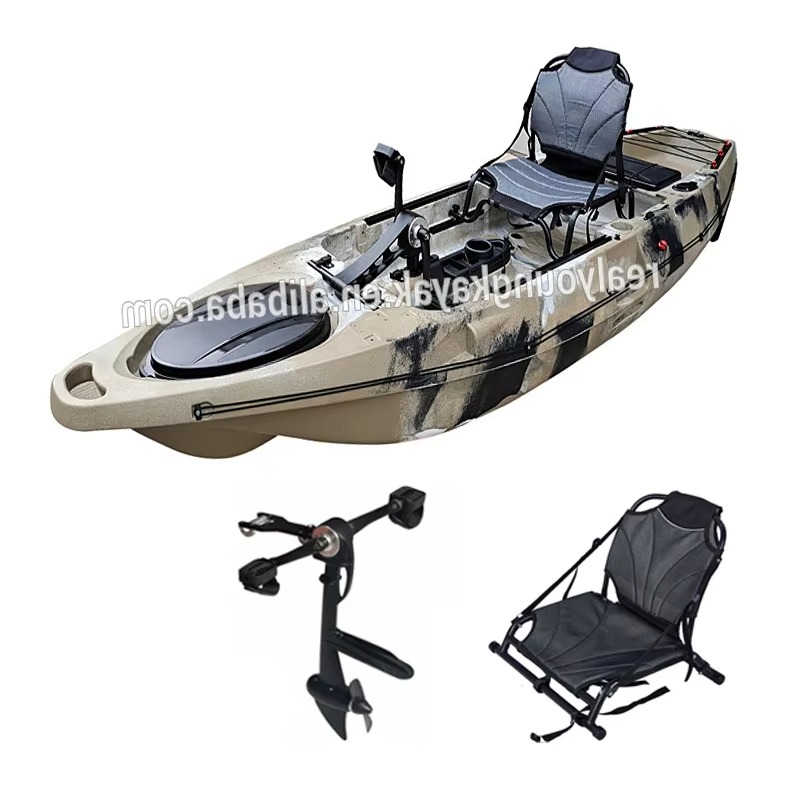 전문가용 시트온탑 페달식 바다 낚시 카약 (러더 포함) - Fishing Kayak Sit In 리뷰 및 가격